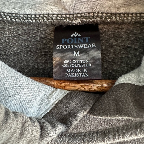 Point Sportswear Men’s Charcoal Grey Hoodie Size M - Picture 4 of 6